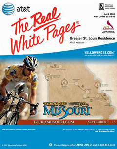 Tour of Missouri race makes cover of St. Louis area phone book | The Missourinet Blog